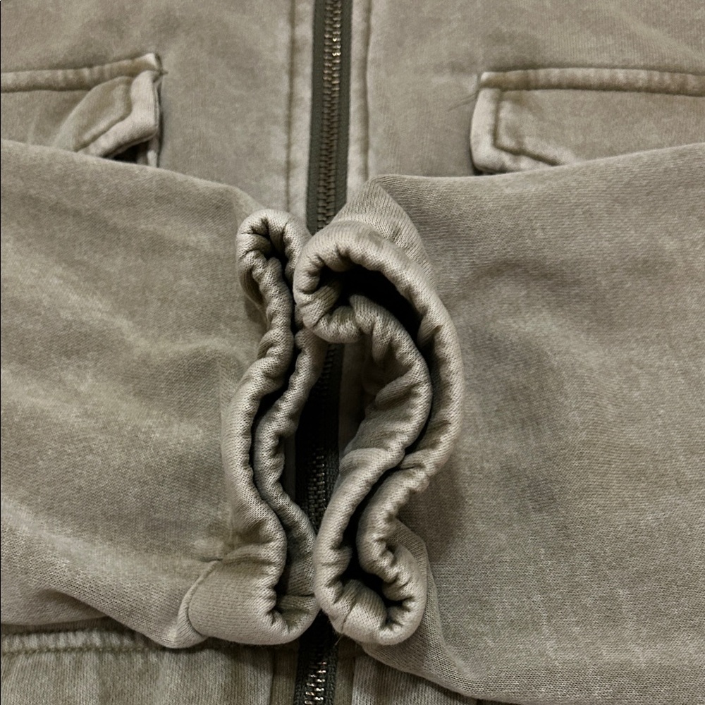 Urban Outfitters Yogi Fleece Hoodie Women’s S Olive Cropped Yoga Loungewear - Picture 6 of 15